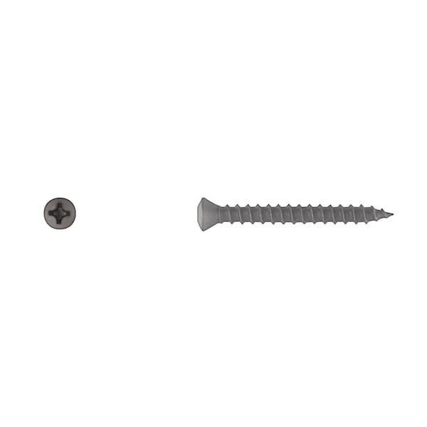 Disco Sheet Metal Screw, #8 x 1-1/2 in, Black Oval Head Phillips Drive 1188PK - main