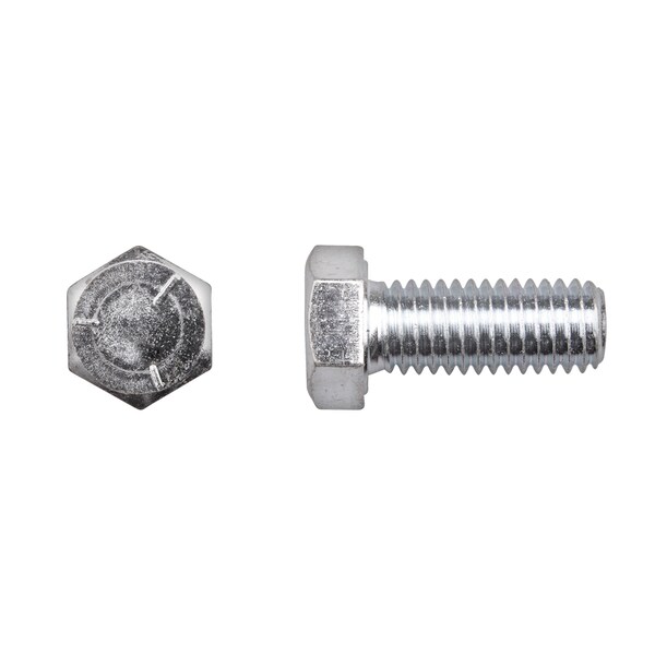Disco Grade 5, 1/2"-13 Hex Head Cap Screw, Zinc Plated Steel, 1-1/4 in L 11935PK - main