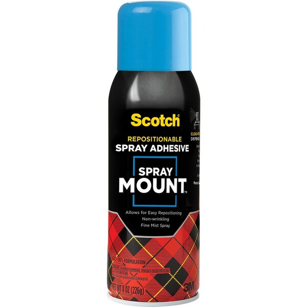 Scotch Spray Mount Adhesive, Repositionable, 10.25 oz., PK12 6065 - main