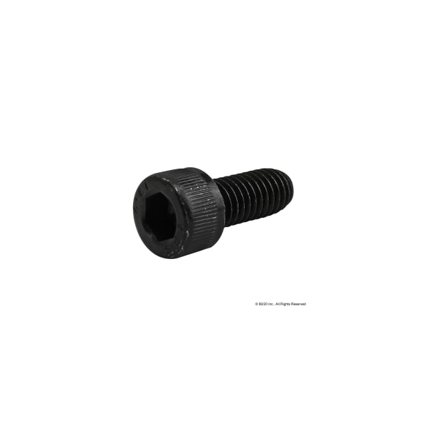 80/20 M6-1.00 Socket Head Cap Screw, Black Oxide Steel, 14 mm Length 11-6514