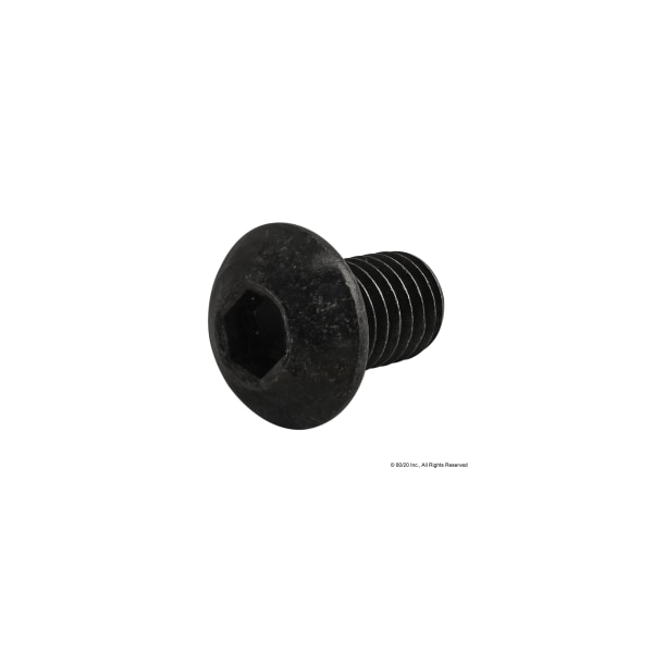80/20 M8-1.25 Socket Head Cap Screw, Button, Black Oxide Steel, 12 mm Length 11-8312 - main