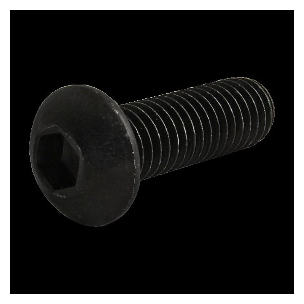80/20 M8-1.25 Socket Head Cap Screw, Button, Black Oxide Steel, 25 mm Length 11-8325 - main