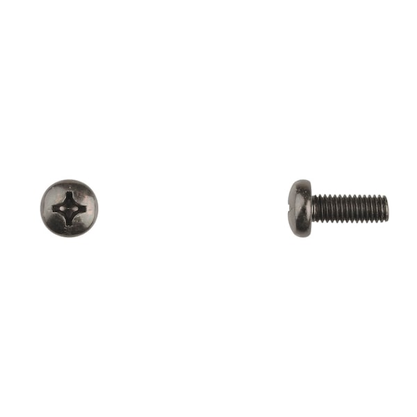Disco Blk License Plate Screws 6-1.00x16mm Phllp Pan Head PK50 12011PK - main