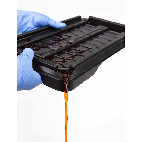 ヒスコレカートン Heathrow Scientific Slide Staining Tray Set, Black, 18 Place