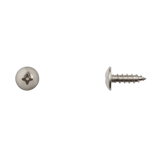 Disco Sheet Metal Screw, #12 x 3/4 in, 18-8 Stainless Steel Truss Head Phillips Drive 12106PK - main