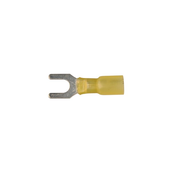 Disco Ylw Nyln CrimpTerminal 1/4"Stud/Open Spd 12-10G Wire PK10 12159PK - main