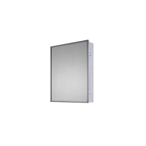 Ketcham 13 1/2" x 36" Euroline Flush Mounted SS Framed Medicine Cabinet 123