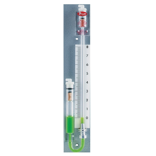 Dwyer Instruments U-Tube Manometer Range 4-0-4 1223-8-D