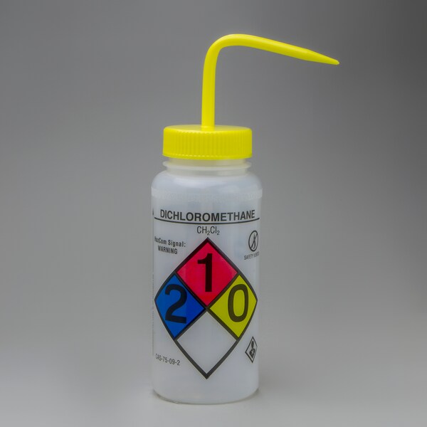 Bel-Art Bel-Art GHS Label Safety-Vented Dichloromethane Wash Bottle:500ml, 4/PK F12416-0002 - main