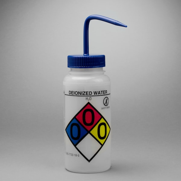 Bel-Art Bel-Art GHS Label Safety-Vented Deionized Water Wash Bottle:500ml, 4/PK F12416-0003 - main