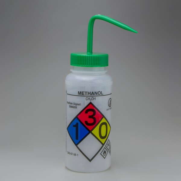 Bel-Art Bel-Art GHS Labeled Safety-Vented Methanol Wash Bottle: 500ml, 4/PK F12416-0011 - main