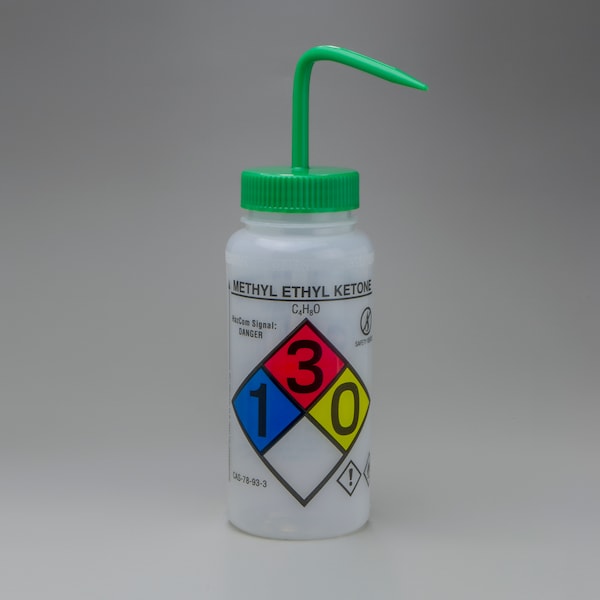 Bel-Art Bel-Art GHS Labeled Methyl Ethyl Ketone Wash Bottle: 500ml, 4/PK F12416-0012 - main