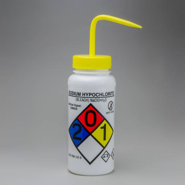 Bel-Art Bel-Art GHS Labeled Safety-Vented Bleach Wash Bottle: 500ml, 4/PK F12416-0015 - main