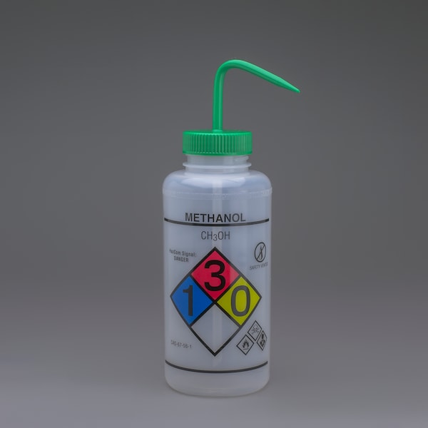 Bel-Art Bel-Art GHS Labeled Safety-Vented Methanol Wash Bottle: 1000ml, 2/PK F12432-0011 - main