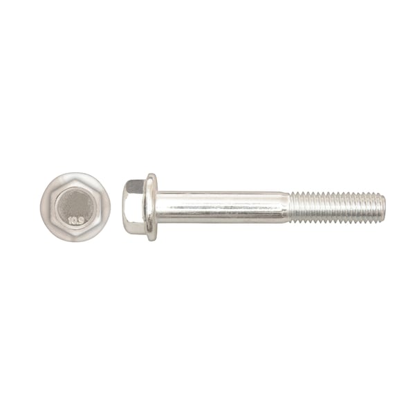 Disco Class 10.9, M8-1.25 Flange Bolt, Bright Zinc Plated 55 mm L 12527PK - main