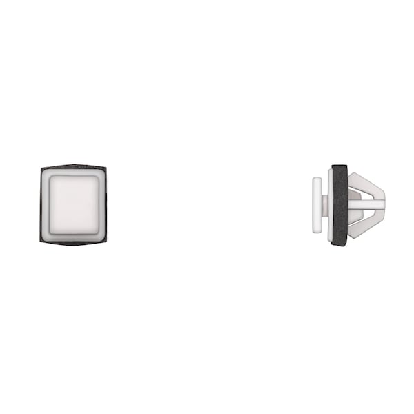 Disco Wht Nyln Moulding Retainers 12mm Hole 11mm Stem L PK25 12603PK - main