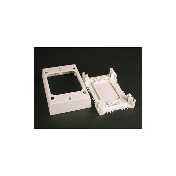 Wiremold Extension Box Fitting, Ivory, PVC 2348S/51 Zoro
