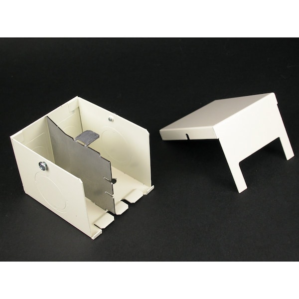 Wiremold Entrance End Fitting, Ivory, Steel V2410D - main