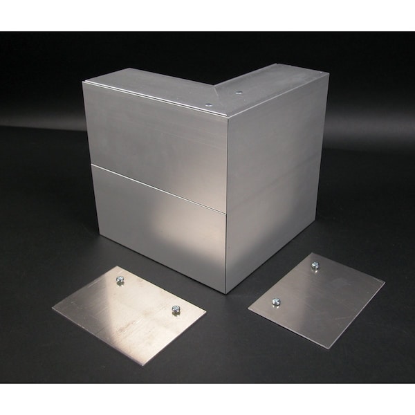 Wiremold Invertd Internl Elbow Fittng, Gry, Aluminm ALA4817N - main