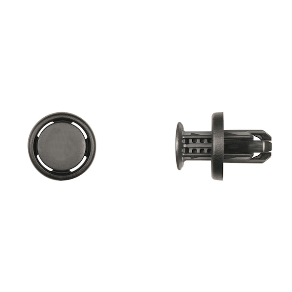 Disco Blk Nyln Bumper Push Ret 10mm Hole 20mm Flng 14mm Stem PK15 12888PK - main