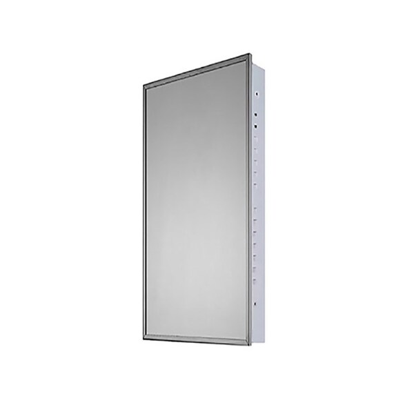 Ketcham 16" x 36" Euroline Flush Mounted SS Framed Medicine Cabinet 129