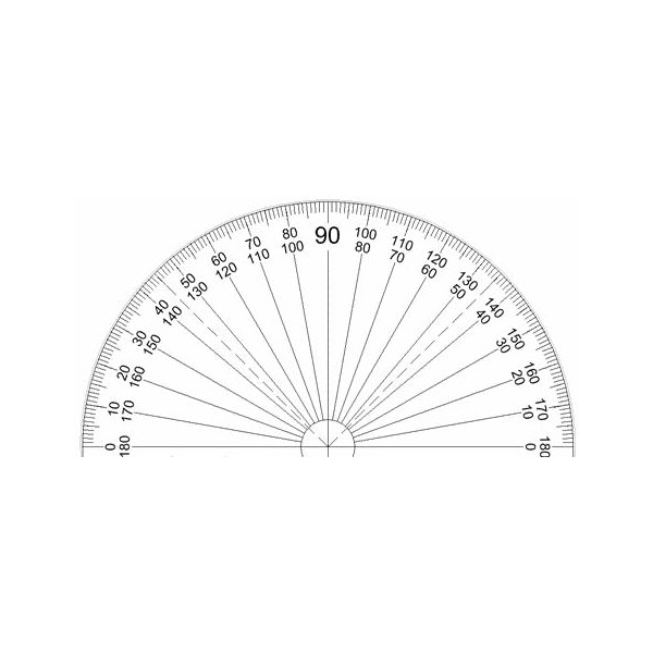 Westcott Protractors, Protractor 180° 4" 12925 Zoro