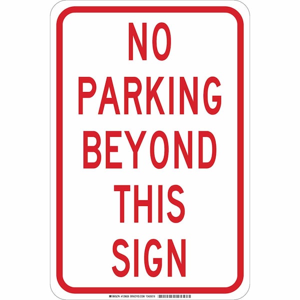Brady Traffic Sign, 18"H, 12"W, Aluminum, 129624 129624 - main