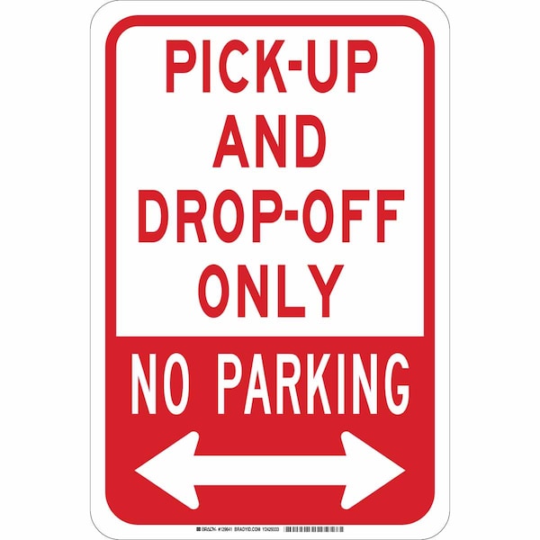 Brady Traffic Sign, 18"H, 12"W, Aluminum, 129639 129639 - main