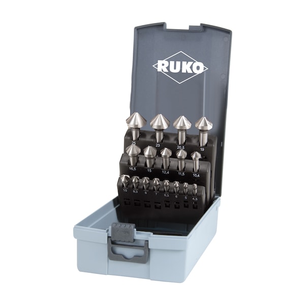 Ruko Plasticbox Countersink Set, 17PCS 102155RO Zoro