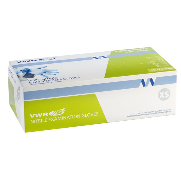 Vwr Scientific PF Nitrile Exam Gloves L, PK10 82026428 Zoro