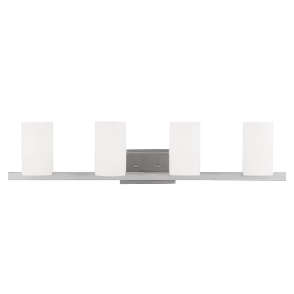 Livex Lighting Astoria 4 Light Brushed Nickel Bath Vanity 1334-91 - main