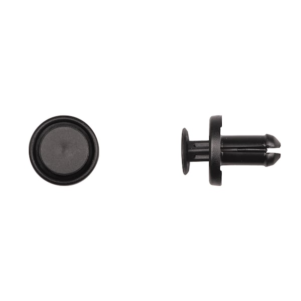 Disco Blk Nyln Push Type Ret 8mm Hole Size 16mm Stem L PK25 13354PK - main