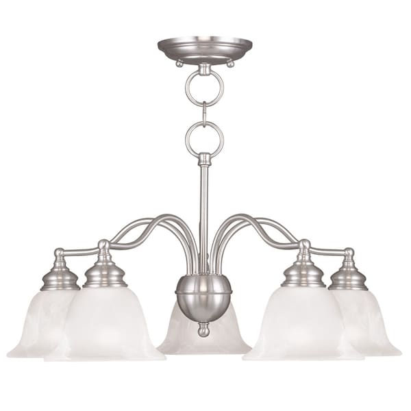 Livex Lighting Essex 5 Light Brushed Nickel Convertible 1346-91 - main