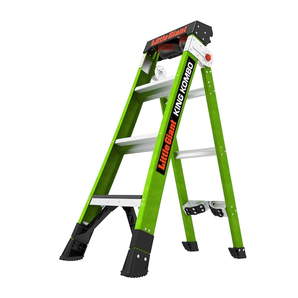 Little Giant Ladders Fiberglass Industrial Combination Ladder, 45 in, Fiberglass, 375 lb Load Capacity 13470-071 - main