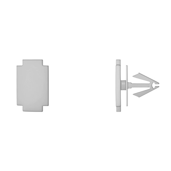 Disco Wht Nyln Moulding Retainers 9mm Hole Size 16mm Stem L PK10 13515PK - main