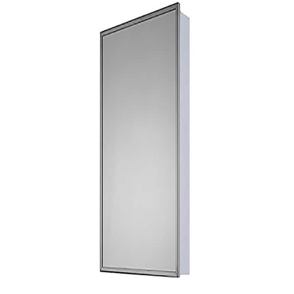 Ketcham 18" x 52" Euroline Surface Mounted SS Framed Medicine Cabinet 135-SM