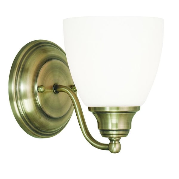 Livex Lighting Somerville 1 Light Antique Brass Wall Sconce 13671-01 - main