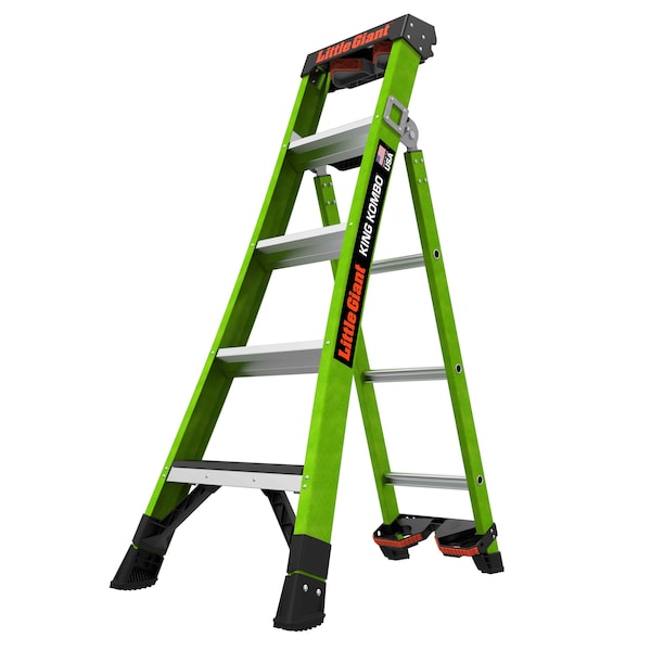 Little Giant Ladders FIBERGLASS COMBINATION LADDER, Extension Ladder, Leaning Ladder, Stepladder Configuration, 11 ft 13905-071 - main