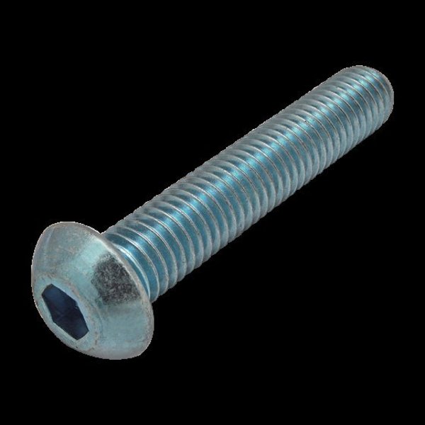 80/20 M8-1.25 Socket Head Cap Screw, Blue Zinc Plated Steel, 45 mm Length 13-3945
