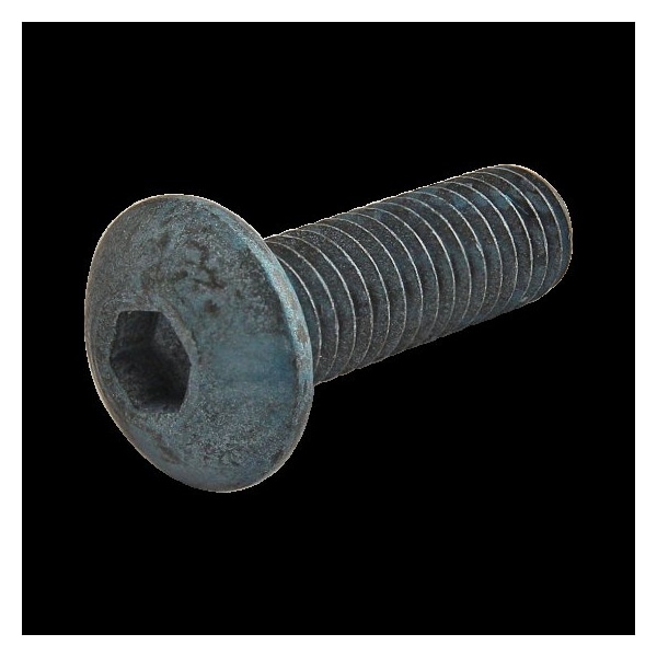 80/20 M5-0.80 Socket Head Cap Screw, Button, Blue Zinc Plated Steel, 16 mm Length 13-5316 - main