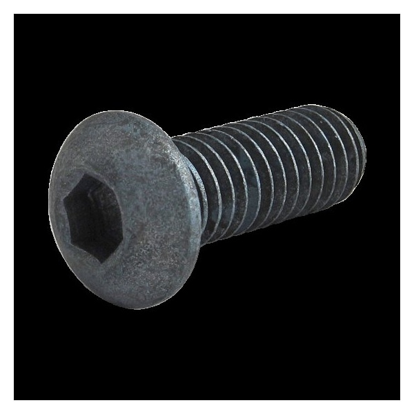 80/20 M6-1.00 Socket Head Cap Screw, Button, Blue Zinc Plated Steel, 16 mm Length 13-6316 - main