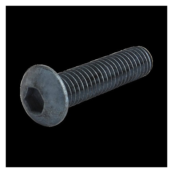 80/20 M6-1.00 Socket Head Cap Screw, Button, Blue Zinc Plated Steel, 25 mm Length 13-6325 - main
