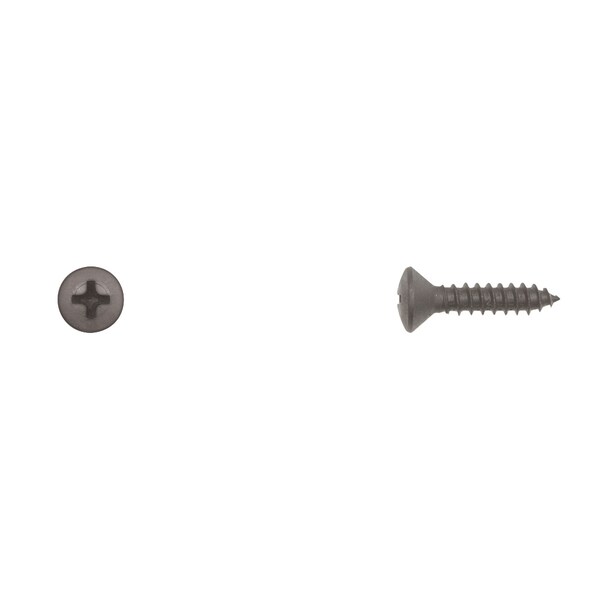 Disco Sheet Metal Screw, #10 x 3/4 in, Black Oval Head Phillips Drive 1469PK - main