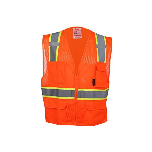 Gss Safety 3-in-1 Winter Bomber Jacket, 300D Rip Stop Polyester, Lime/Black, L 8511-LG - main