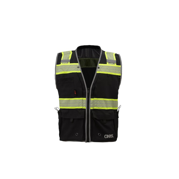 Gss Safety ONYX Surveyors Safety Vest, Black, M 1513-M - main