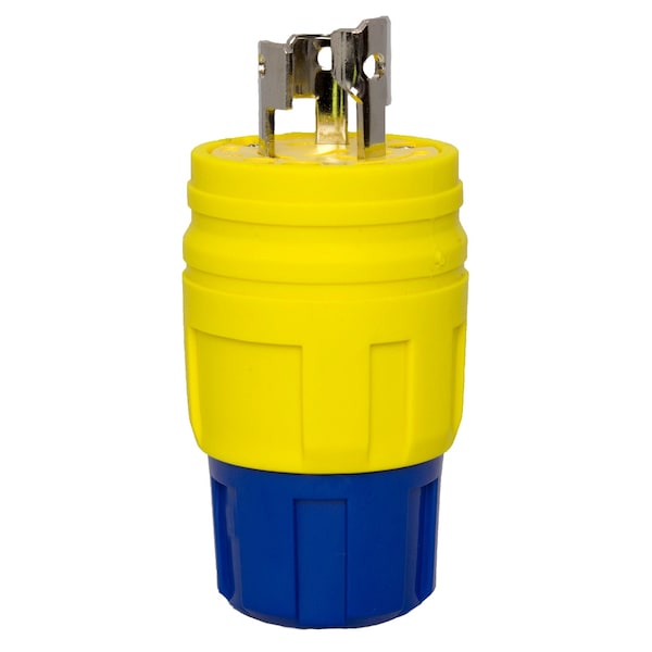 Ericson Straight Blade Plug, 6-15P, 15 A, 250V AC, 2 Pole, Grounded 1514-PW6P - main