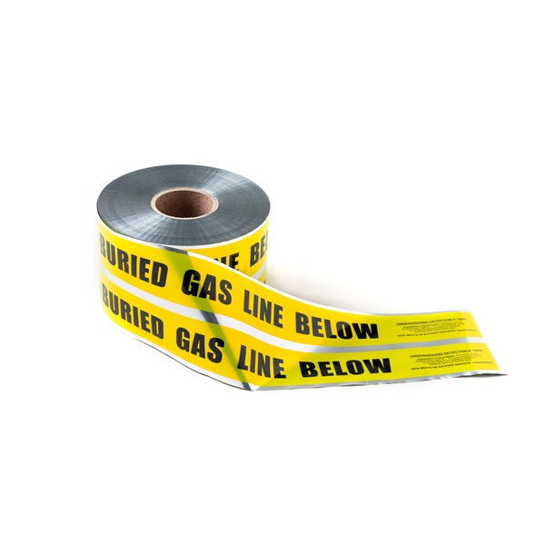 Black Swan Detectable Marking Tape-Yellow-6"X1000' 15320 - main