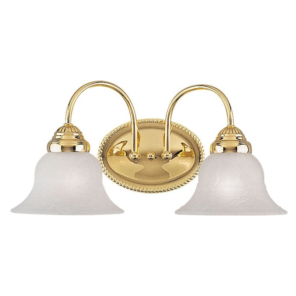 Livex Lighting Edgemont 2 Light Polished Brass Bath Vanity 1532-02 - main
