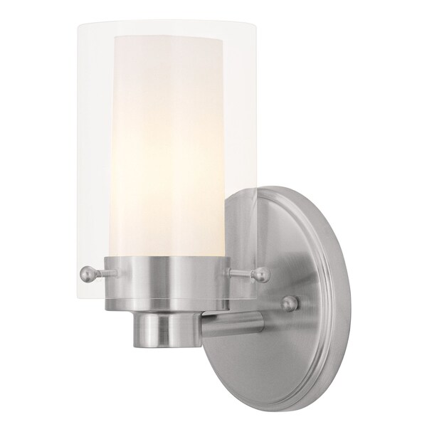 Livex Lighting Manhattan 1 Light Brushed Nickel Bath Va 1541-91 - main
