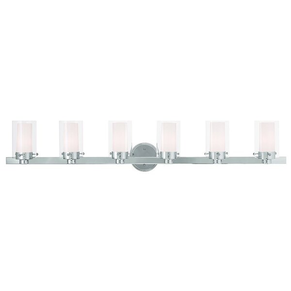Livex Lighting Manhattan 6 Light Polished Chrome Bath V 15456-05 - main